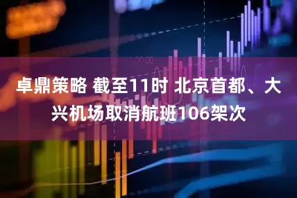 卓鼎策略 截至11时 北京首都、大兴机场取消航班106架次